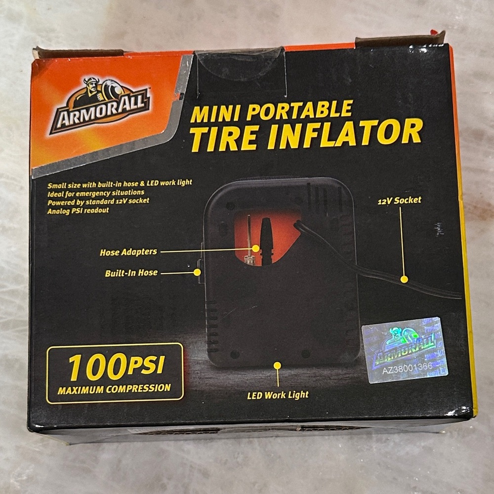 Armor All Mini Portable Tire Inflator - Picture 2 of 2